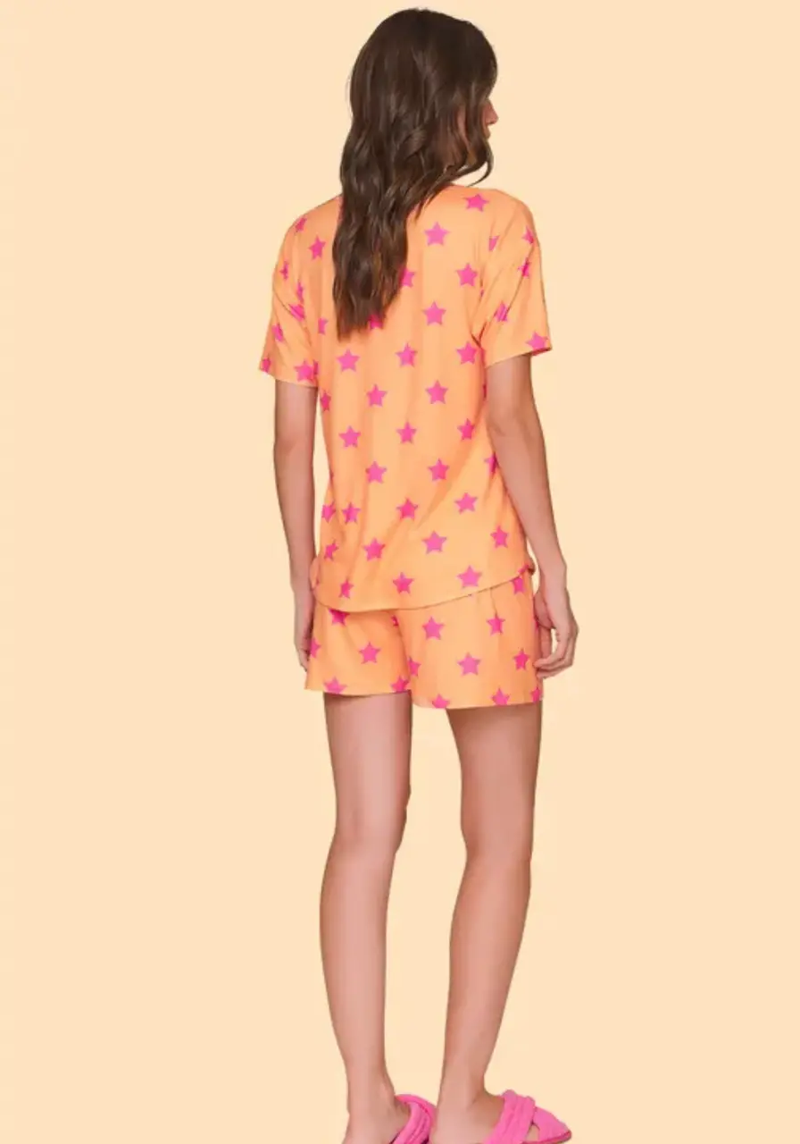 Pijama Curto Cielo Brilhante Lua Luá 