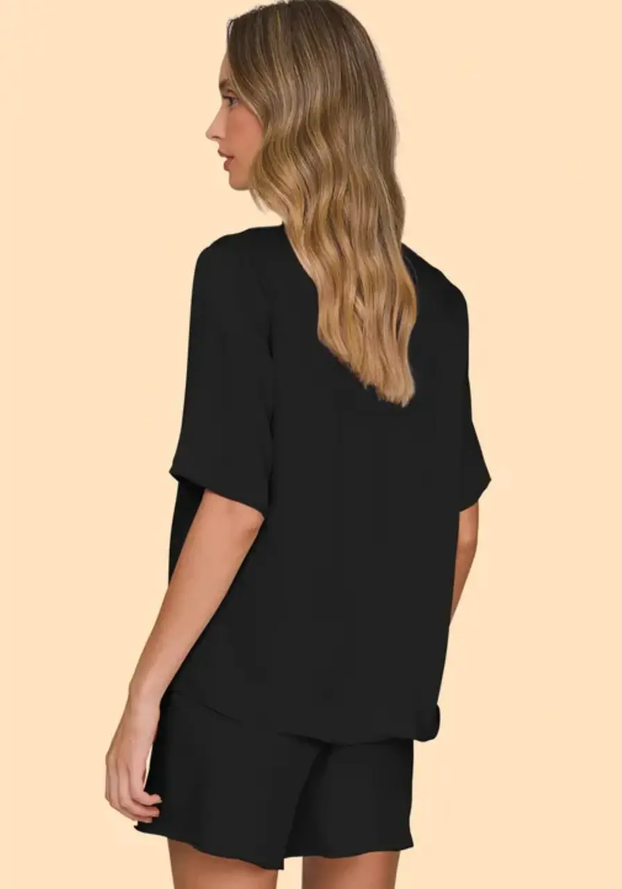 Pijama Aberto Short Classic Lux Lua Luá 