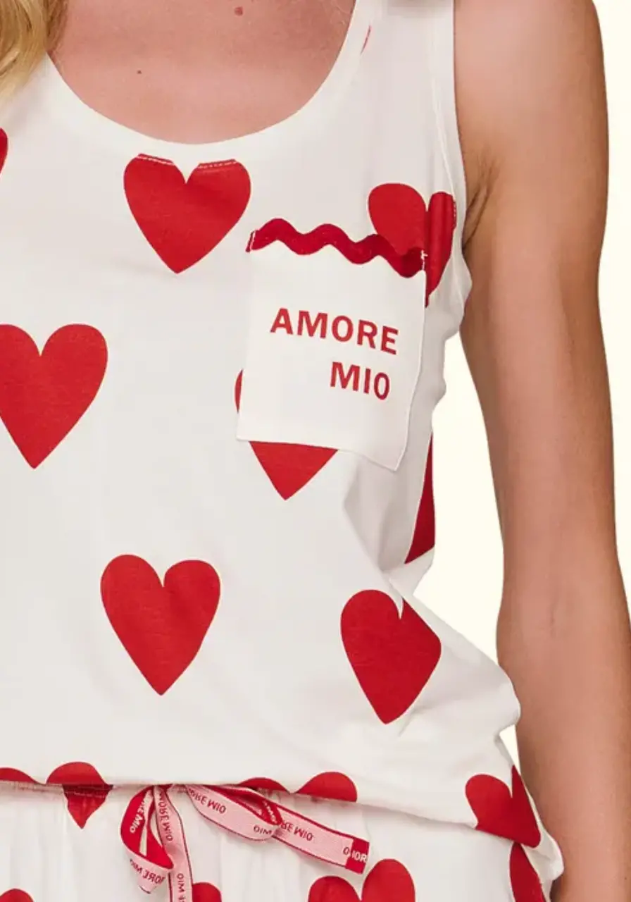 Pijama Regata Short Amore Mio Lua Luá 