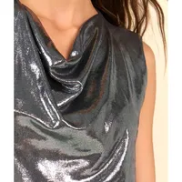 Regata Decote Degage Metalizado - imagem 2