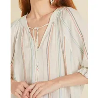 Camisa Manga Curta Com Amarração - imagem 2