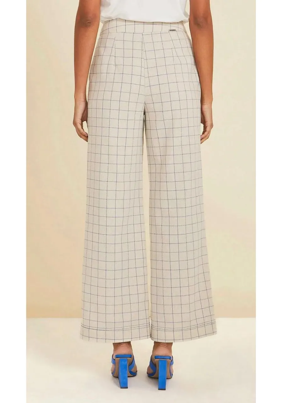 Calça Pantalona Maria Valentina Linhas 