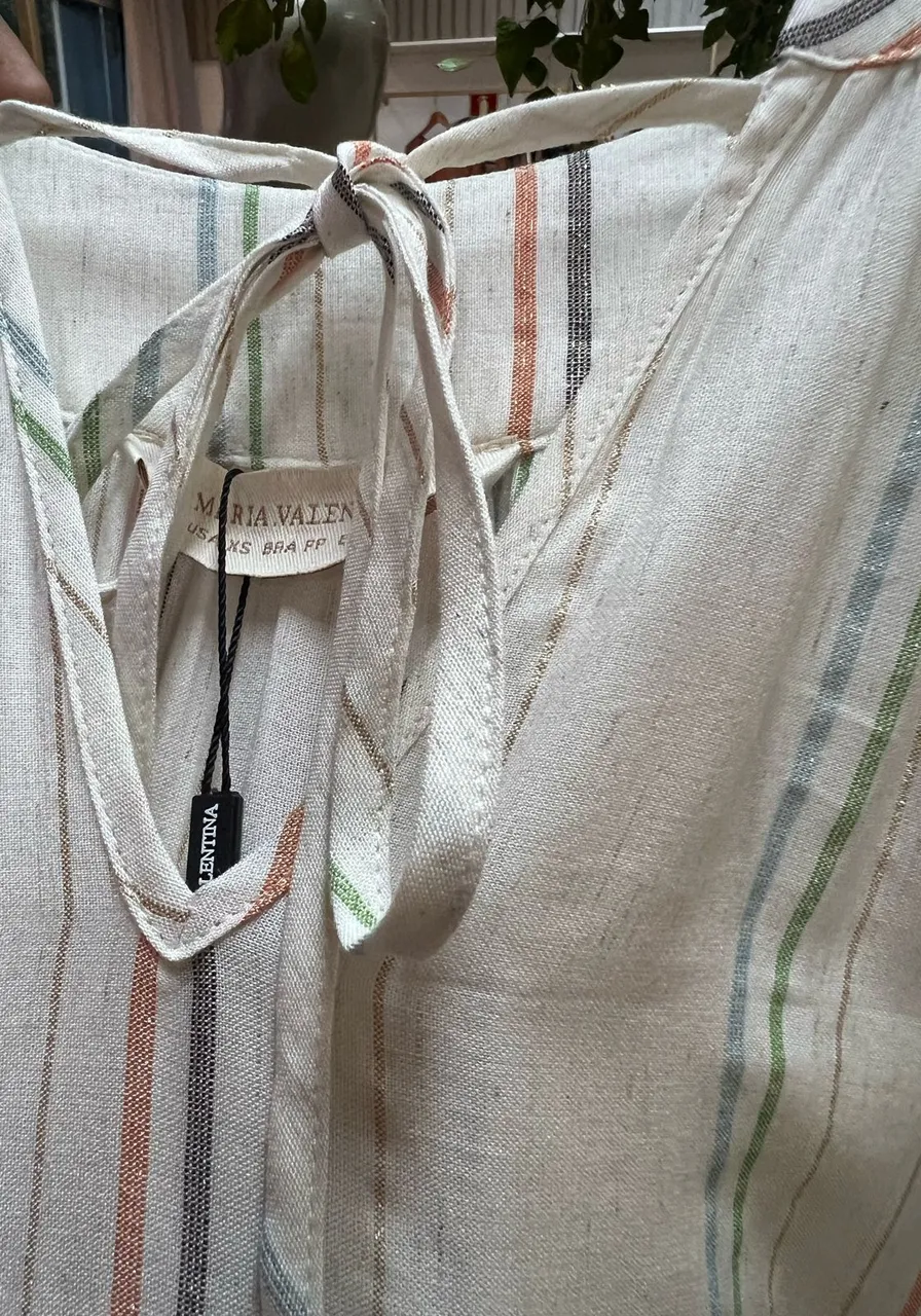 Camisa Manga Curta Com Amarração