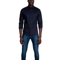 Camisa Social Comfort Marinho M. Officer - imagem 1