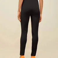 Calça Morena Rosa Skinny Cós Alto Com Rebite Preto - imagem 2