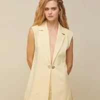 Colete Morena Rosa Alongado Abertura Lateral - imagem 3