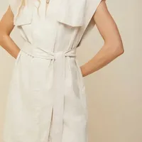 Colete Morena Rosa Alongado Com Faixa Bege - imagem 2