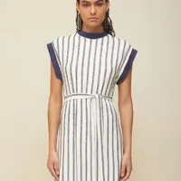 Vestido Morena Rosa Curto Com Faixa - imagem 1