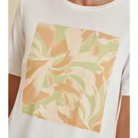 Blusa Decote Redondo Estampa Floral - imagem 1