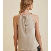 Blusa Morena Rosa Cava Francesa Detalhe Alças - imagem 1