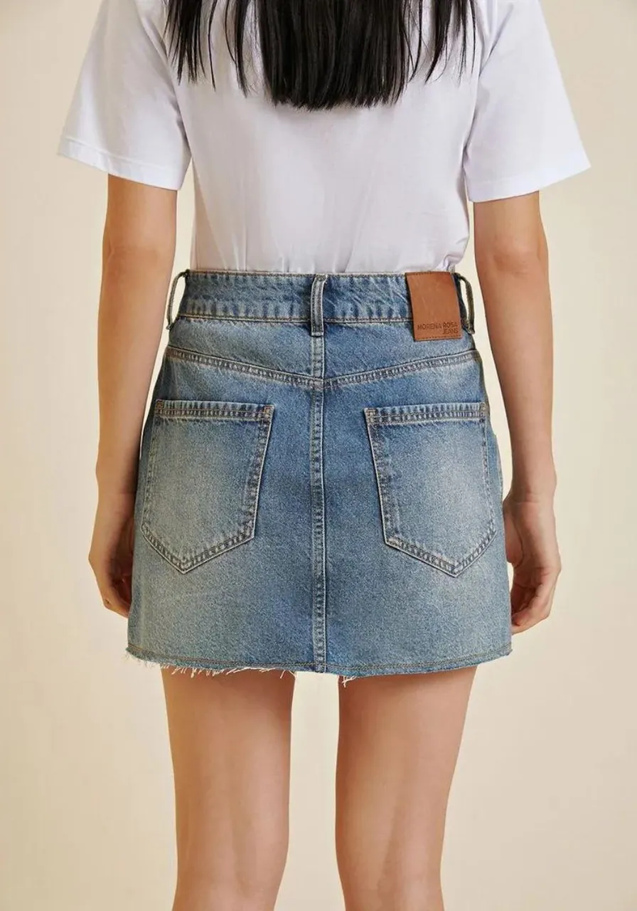Saia Jeans Curta Five Pockets