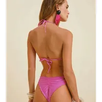 Biquíni Morena Rosa Cortininha Detalhe Acessório - imagem 1