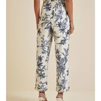 Calça Reta Cós Alto Estampada - imagem 3
