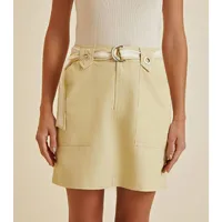 Saia Morena Rosa Curta Detalhe Ilhós - imagem 1