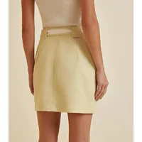 Saia Morena Rosa Curta Detalhe Ilhós - imagem 3