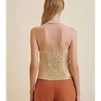 Blusa Frente Única Com Lastex - imagem 2