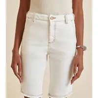 Bermuda Morena Rosa Ciclista Barra A Fio - imagem 2