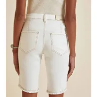 Bermuda Morena Rosa Ciclista Barra A Fio - imagem 3