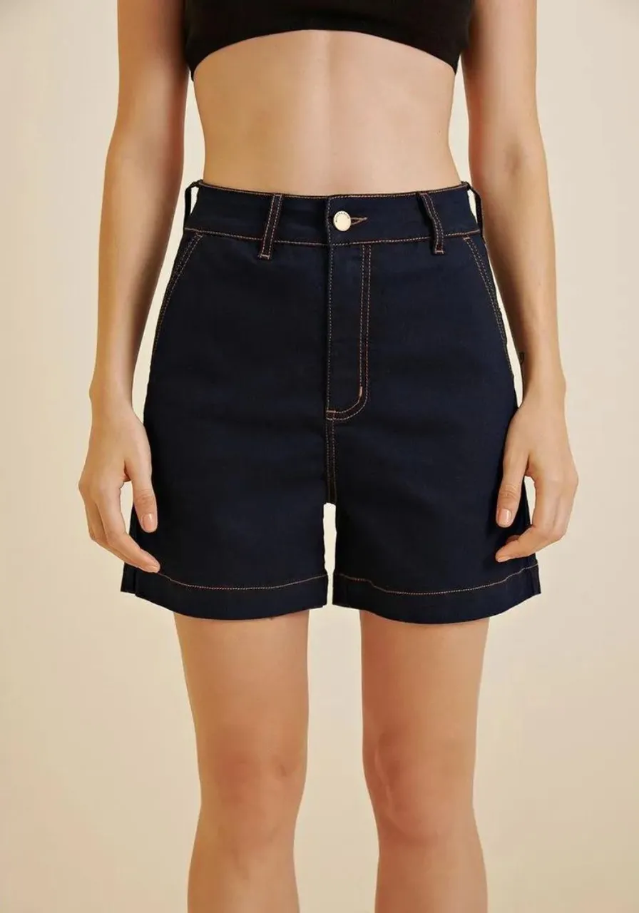 Bermuda Morena Rosa Jeans Regular 