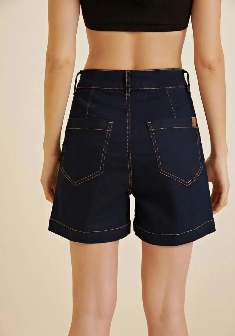 Bermuda Morena Rosa Jeans Regular 