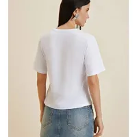 T-shirt Morena Rosa Estampa Paetê - imagem 4