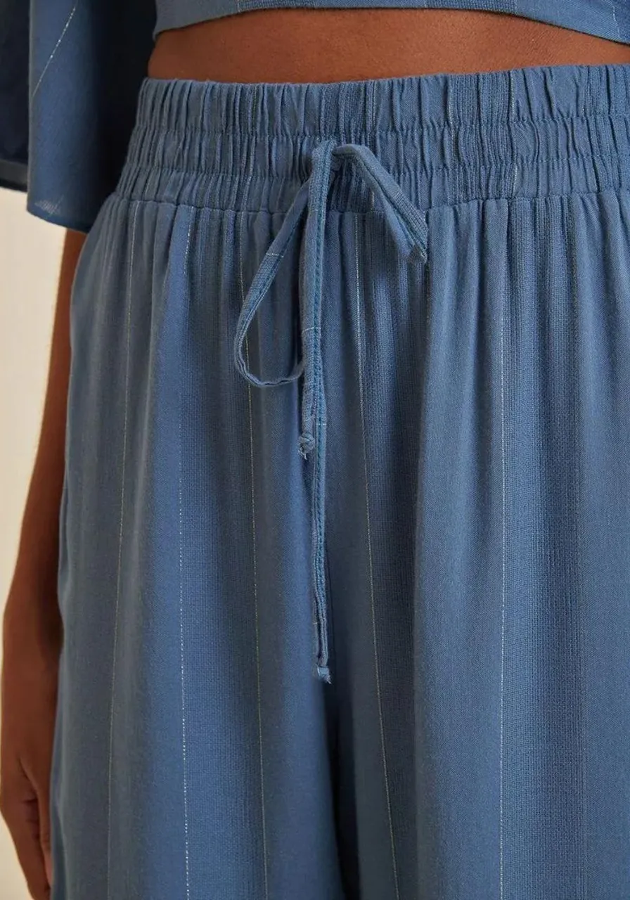 Calça Morena Rosa Reta Com Amarração