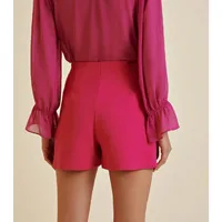 Short Saia Morena Rosa Curto Com Zíper - imagem 2