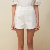 Shorts Morena Rosa Alfaiataria Com Recorte - imagem 2