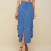 Saia Morena Rosa Longa Cargo  - imagem 1