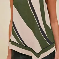 Blusa Regata Estampada Verde - imagem 1