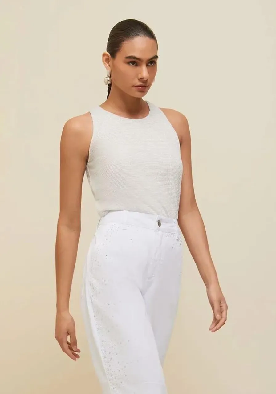 Regata Barra Arredondada Prata