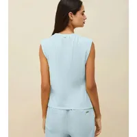 Blusa Regata Decote Redondo Franzido  - imagem 2