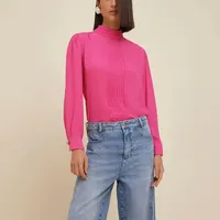 Blusa Morena Rosa Manga Longa Rosa - imagem 6