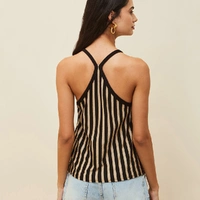 Blusa Tricot Listrado Cava Francesa - imagem 7