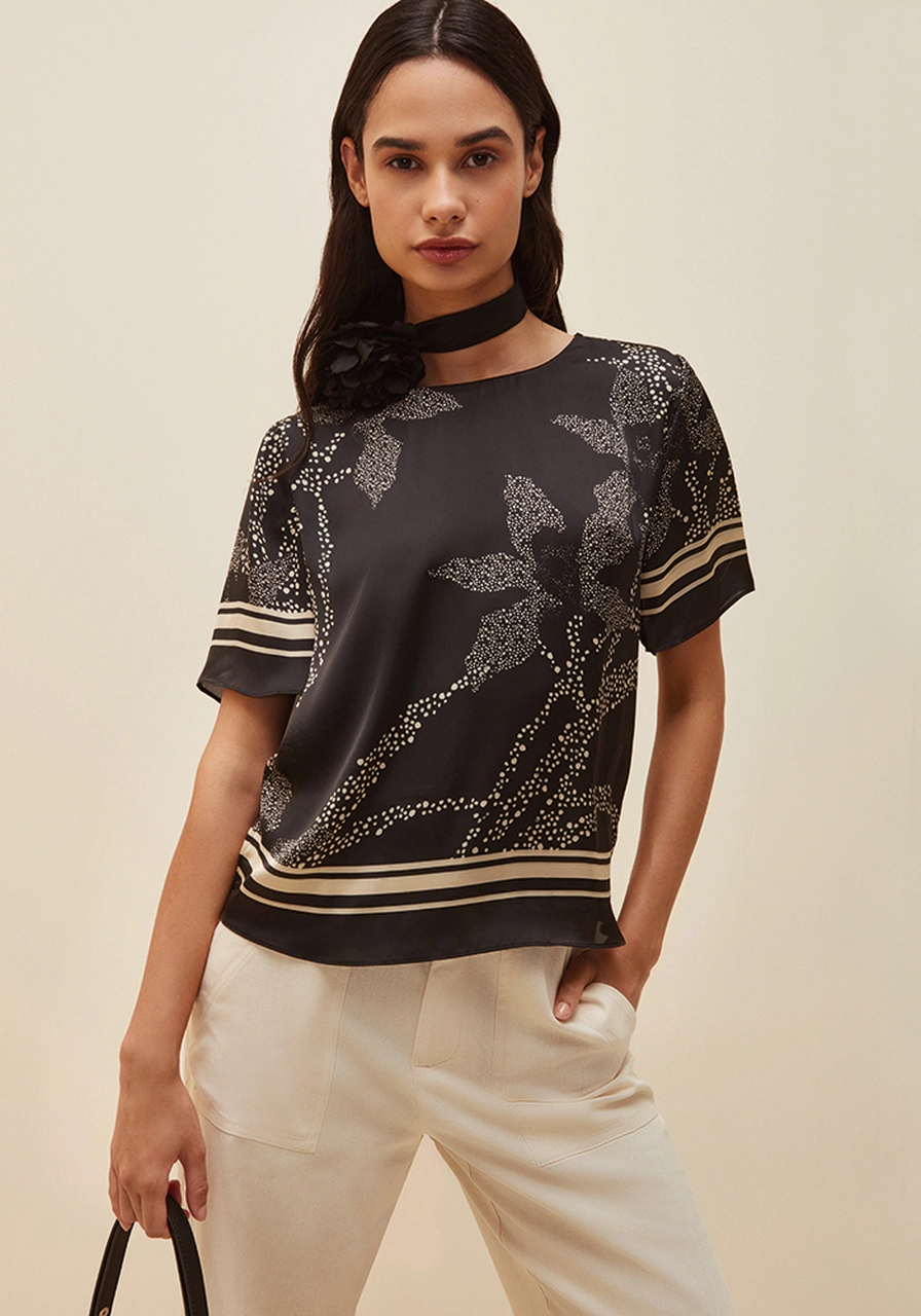 Blusa Morena Rosa Estampa Floral