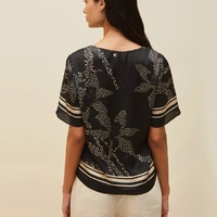 Blusa Morena Rosa Estampa Floral - imagem 1