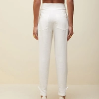 Calça Alfaiataria Reta Off White - imagem 3