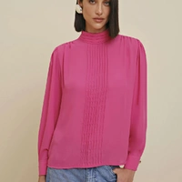 Blusa Morena Rosa Manga Longa Rosa - imagem 3