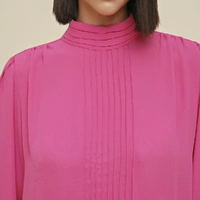 Blusa Morena Rosa Manga Longa Rosa - imagem 5