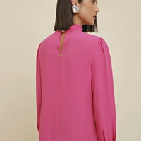 Blusa Morena Rosa Manga Longa Rosa - imagem 4