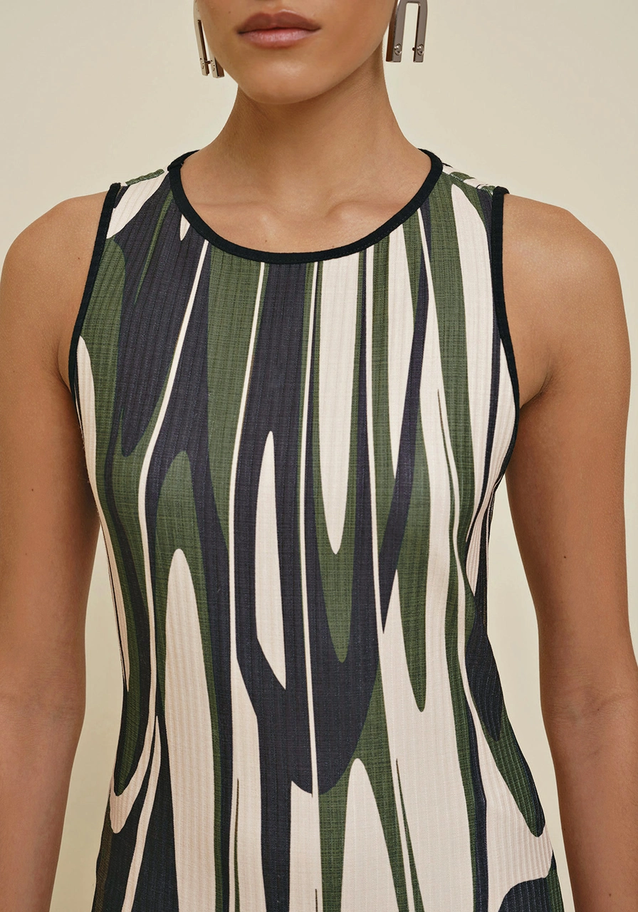 Vestido Morena Rosa Midi Estampado