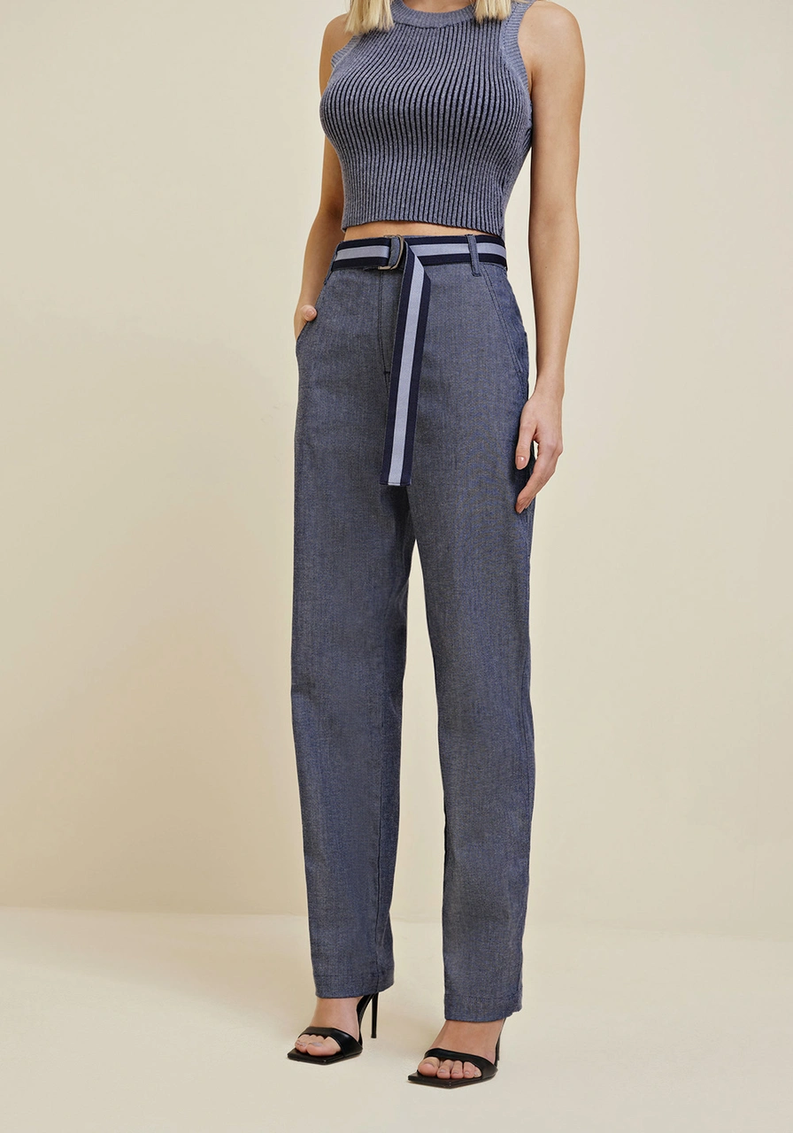 Calça Morena Rosa Reta Slim