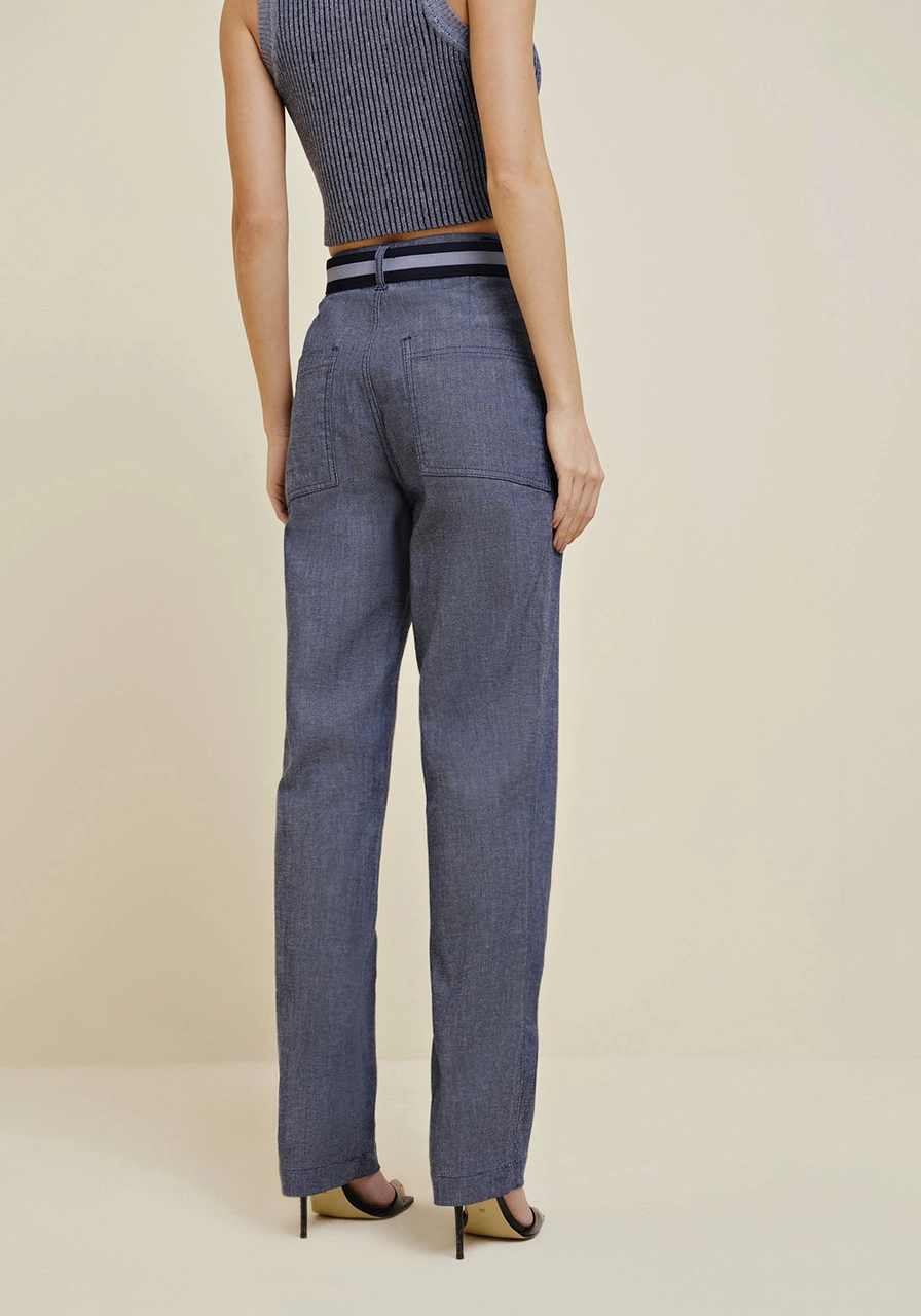 Calça Morena Rosa Reta Slim