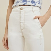 Calça Morena Rosa Flare Detalhe Bordado - imagem 2