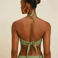 Biquini Tomara Que Caia Bordado Verde Morena Rosa  - imagem 1