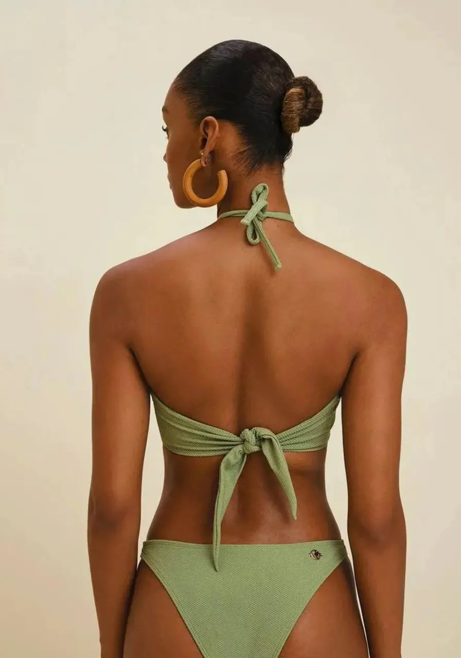 Biquini Tomara Que Caia Bordado Verde Morena Rosa 