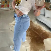 Calça Morena Rosa Jeans Reta Pantacourt - imagem 2