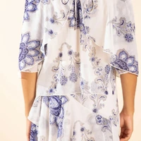 Blusa Solta Ombro A Ombro Manga Longa Morena Rosa Ref 14994 - imagem 1