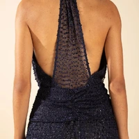 Vestido Solto Decote V Sem Manga Longo Morena Rosa Ref 15062 - imagem 2