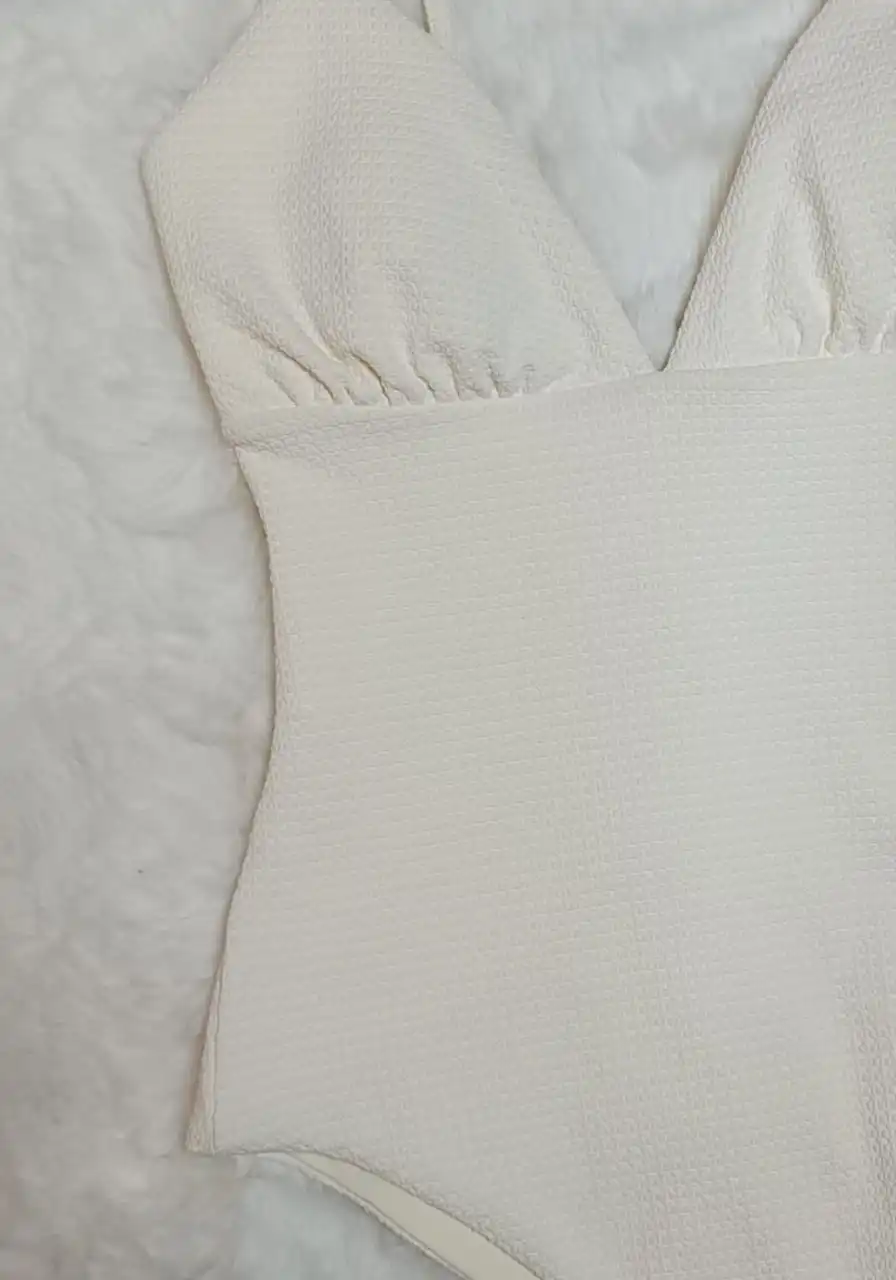 Maio Decote V Bordado Li-off White Morena Rosa Ref 8085